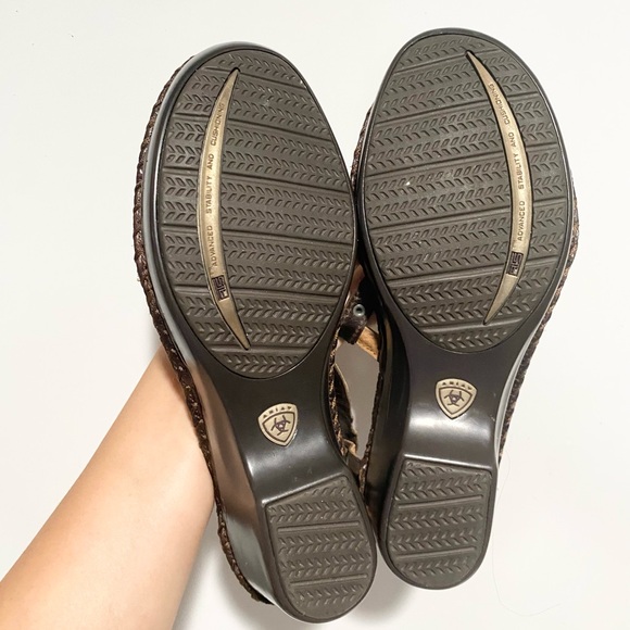 Ariat Dark Brown Shalimar Women's Sandals Leather 10‎ - Picture 7 of 10